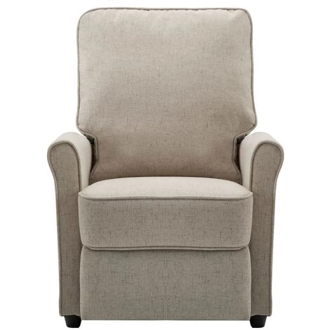 TRUE DEAL Fauteuil Inclinable électrique De Massage Crème Tissu 5 TRUE DEAL Fauteuil Inclinable électrique De Massage Crème Tissu – Image 3