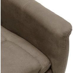 TRUE DEAL Fauteuil Inclinable électrique Taupe Similicuir Daim -Pas Cher Fauteuil Magasin 57822676 5