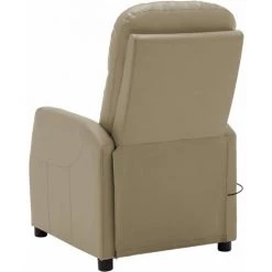 TRUE DEAL Fauteuil Inclinable électrique De Massage Cappuccino Similicuir -Pas Cher Fauteuil Magasin 57822753 5