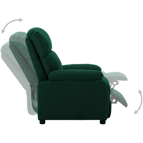 TRUE DEAL Fauteuil Inclinable électrique Tissu - Couleur Vert Foncé Dimensions Totales : 76 X 90 X 100 Cm (L X L X H) 6 TRUE DEAL Fauteuil Inclinable électrique Tissu - Couleur Vert Foncé Dimensions Totales : 76 X 90 X 100 Cm (L X L X H) – Image 4