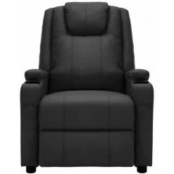 TRUE DEAL Fauteuil De Massage Inclinable Similicuir électrique - Couleur Noir Dimensions Totales : 75 X 88 X 106 Cm (l X P X H) -Pas Cher Fauteuil Magasin 57822785 3
