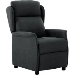 TRUE DEAL Fauteuil Inclinable électrique Gris Foncé Tissu -Pas Cher Fauteuil Magasin 57825351 3