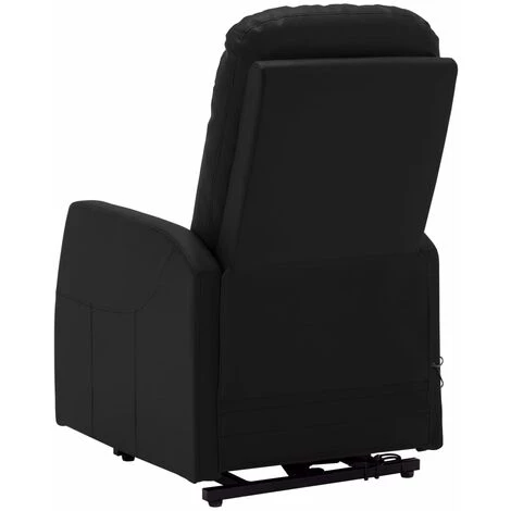 TRUE DEAL Fauteuil Inclinable De Massage Noir Similicuir 7 TRUE DEAL Fauteuil Inclinable De Massage Noir Similicuir – Image 5
