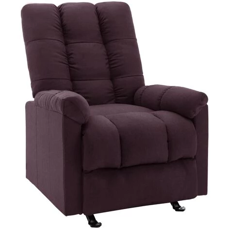 TRUE DEAL Fauteuil Inclinable Violet Tissu 3 TRUE DEAL Fauteuil Inclinable Violet Tissu