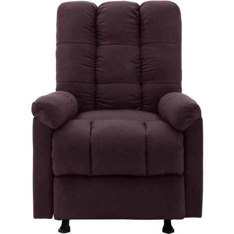 TRUE DEAL Fauteuil Inclinable Violet Tissu 4 TRUE DEAL Fauteuil Inclinable Violet Tissu – Image 2