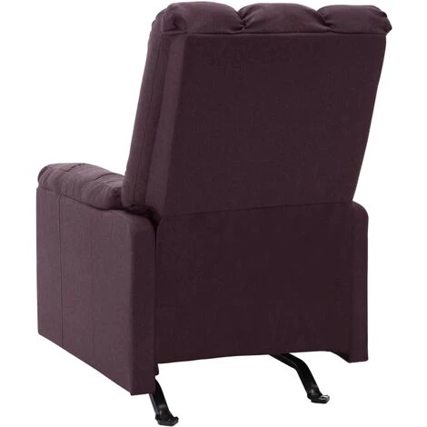 TRUE DEAL Fauteuil Inclinable Violet Tissu 5 TRUE DEAL Fauteuil Inclinable Violet Tissu – Image 3