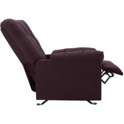 TRUE DEAL Fauteuil Inclinable Violet Tissu 10 TRUE DEAL Fauteuil Inclinable Violet Tissu -Pas Cher Fauteuil Magasin 57828496 4