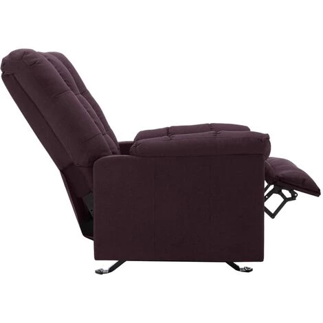 TRUE DEAL Fauteuil Inclinable Violet Tissu 6 TRUE DEAL Fauteuil Inclinable Violet Tissu – Image 4