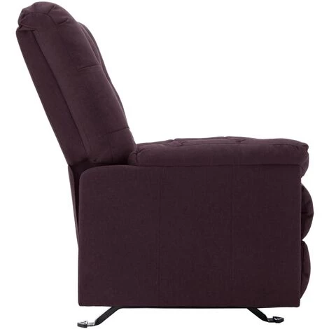 TRUE DEAL Fauteuil Inclinable Violet Tissu 7 TRUE DEAL Fauteuil Inclinable Violet Tissu – Image 5