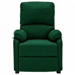 TRUE DEAL Fauteuil Inclinable Vert Foncé Tissu -Pas Cher Fauteuil Magasin 57829544 2