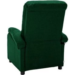 TRUE DEAL Fauteuil Inclinable Vert Foncé Tissu -Pas Cher Fauteuil Magasin 57829544 5
