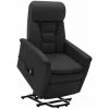 TRUE DEAL Fauteuil Inclinable Noir Similicuir -Pas Cher Fauteuil Magasin 57829579 1