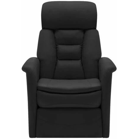 TRUE DEAL Fauteuil Inclinable Noir Similicuir 5 TRUE DEAL Fauteuil Inclinable Noir Similicuir – Image 3
