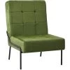 TRUE DEAL Chaise De Relaxation 65x79x87 Cm Vert Clair Velours