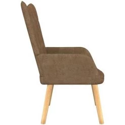TRUE DEAL Chaise De Relaxation Taupe Tissu -Pas Cher Fauteuil Magasin 57830300 3