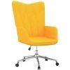TRUE DEAL Chaise De Relaxation Jaune Moutarde Tissu