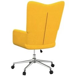 TRUE DEAL Chaise De Relaxation Jaune Moutarde Tissu -Pas Cher Fauteuil Magasin 57830593 4