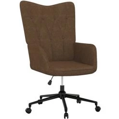 TRUE DEAL Chaise De Relaxation Marron Tissu