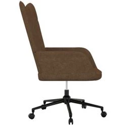 TRUE DEAL Chaise De Relaxation Marron Tissu -Pas Cher Fauteuil Magasin 57830807 3