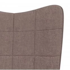 TRUE DEAL Chaise De Relaxation Taupe Tissu -Pas Cher Fauteuil Magasin 57830875 5