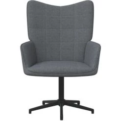 TRUE DEAL Chaise De Relaxation Gris Foncé Tissu 8 TRUE DEAL Chaise De Relaxation Gris Foncé Tissu -Pas Cher Fauteuil Magasin 57830955 2