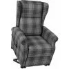 TRUE DEAL Fauteuil Inclinable Gris Tissu 1 TRUE DEAL Fauteuil Inclinable Gris Tissu -Pas Cher Fauteuil Magasin 57831308 1