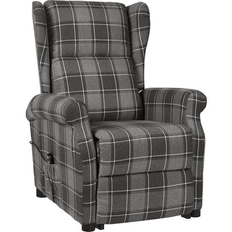 TRUE DEAL Fauteuil Inclinable Gris Tissu 4 TRUE DEAL Fauteuil Inclinable Gris Tissu – Image 2
