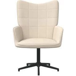 TRUE DEAL Chaise De Relaxation Crème Tissu 8 TRUE DEAL Chaise De Relaxation Crème Tissu -Pas Cher Fauteuil Magasin 57831322 2