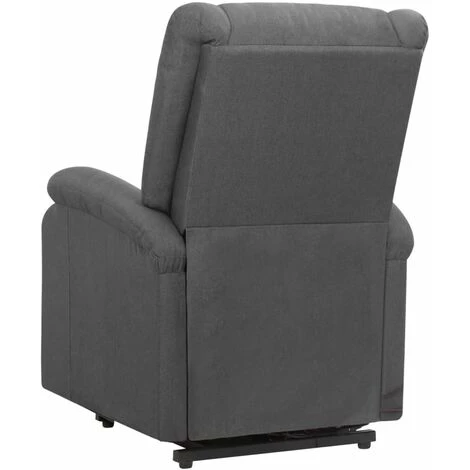 TRUE DEAL Fauteuil De Massage Inclinable Gris Foncé Tissu 6 TRUE DEAL Fauteuil De Massage Inclinable Gris Foncé Tissu – Image 4