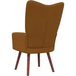 TRUE DEAL Chaise De Relaxation Marron Velours -Pas Cher Fauteuil Magasin 57831437 4