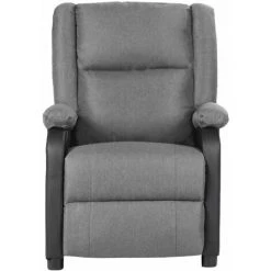 TRUE DEAL Fauteuil De Massage Inclinable Gris Clair Similicuir Et Tissu 8 TRUE DEAL Fauteuil De Massage Inclinable Gris Clair Similicuir Et Tissu -Pas Cher Fauteuil Magasin 57831561 2