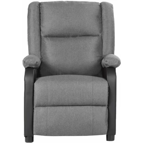 TRUE DEAL Fauteuil De Massage Inclinable Gris Clair Similicuir Et Tissu 4 TRUE DEAL Fauteuil De Massage Inclinable Gris Clair Similicuir Et Tissu – Image 2