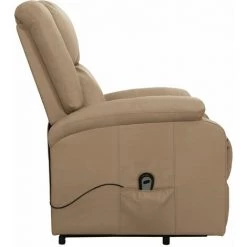 TRUE DEAL Fauteuil Inclinable Cappuccino Similicuir 10 TRUE DEAL Fauteuil Inclinable Cappuccino Similicuir -Pas Cher Fauteuil Magasin 57831574 4