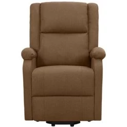 TRUE DEAL Fauteuil De Massage Inclinable Marron Tissu -Pas Cher Fauteuil Magasin 57832212 3