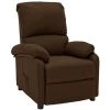 TRUE DEAL Fauteuil Inclinable Marron Foncé Tissu 1 TRUE DEAL Fauteuil Inclinable Marron Foncé Tissu -Pas Cher Fauteuil Magasin 57832933 1