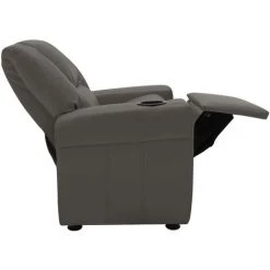 TRUE DEAL Fauteuil Inclinable Pour Enfants Similicuir Gris Anthracite -Pas Cher Fauteuil Magasin 57833394 5