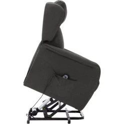 TRUE DEAL Fauteuil Inclinable Gris Foncé Tissu 11 TRUE DEAL Fauteuil Inclinable Gris Foncé Tissu -Pas Cher Fauteuil Magasin 57833397 5