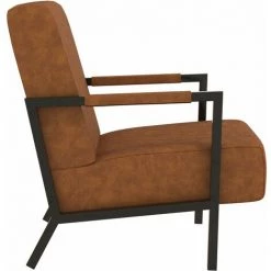 TRUE DEAL Fauteuil Marron Mat Similicuir 9 TRUE DEAL Fauteuil Marron Mat Similicuir -Pas Cher Fauteuil Magasin 57834479 3