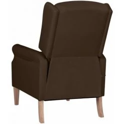 TRUE DEAL Fauteuil De Massage Inclinable Marron Foncé Tissu -Pas Cher Fauteuil Magasin 57834727 3