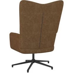 TRUE DEAL Chaise De Relaxation Marron Tissu 10 TRUE DEAL Chaise De Relaxation Marron Tissu -Pas Cher Fauteuil Magasin 57834761 4