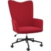 TRUE DEAL Chaise De Relaxation Rouge Bordeaux Velours -Pas Cher Fauteuil Magasin 57834823 1