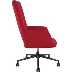 TRUE DEAL Chaise De Relaxation Rouge Bordeaux Velours -Pas Cher Fauteuil Magasin 57834823 3