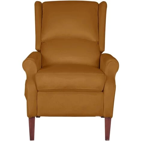 TRUE DEAL Fauteuil De Massage Inclinable Marron Velours 4 TRUE DEAL Fauteuil De Massage Inclinable Marron Velours – Image 2