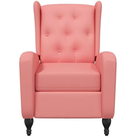 TRUE DEAL Fauteuil Inclinable Rose Velours 5 TRUE DEAL Fauteuil Inclinable Rose Velours – Image 3