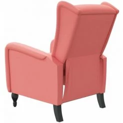 TRUE DEAL Fauteuil Inclinable Rose Velours 11 TRUE DEAL Fauteuil Inclinable Rose Velours -Pas Cher Fauteuil Magasin 57835302 5