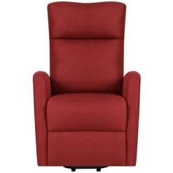 TRUE DEAL Fauteuil Inclinable Rouge Bordeaux Tissu -Pas Cher Fauteuil Magasin 57835363 3