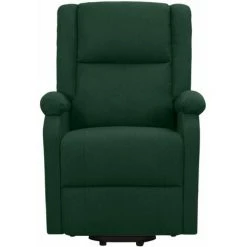 TRUE DEAL Fauteuil De Massage Inclinable Vert Foncé Tissu 9 TRUE DEAL Fauteuil De Massage Inclinable Vert Foncé Tissu -Pas Cher Fauteuil Magasin 57835408 3