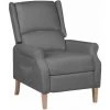 TRUE DEAL Fauteuil Inclinable Gris Clair Tissu -Pas Cher Fauteuil Magasin 57835534 1