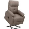 TRUE DEAL Fauteuil Inclinable Taupe Tissu 2 TRUE DEAL Fauteuil Inclinable Taupe Tissu -Pas Cher Fauteuil Magasin 57835592 1