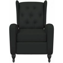 TRUE DEAL Fauteuil Inclinable Noir Velours 9 TRUE DEAL Fauteuil Inclinable Noir Velours -Pas Cher Fauteuil Magasin 57835645 3